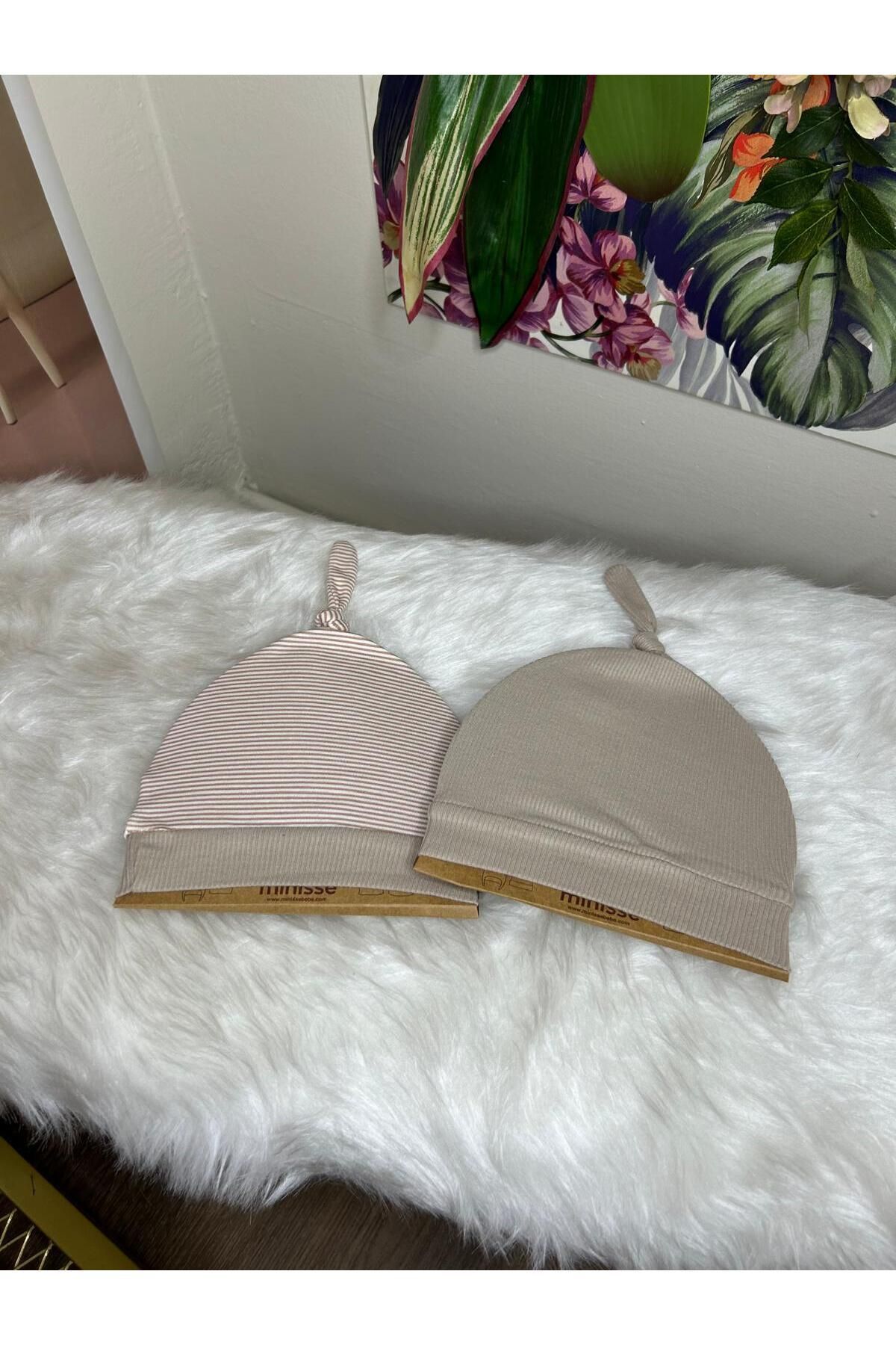 Minisse Unısex Penye 2Li Huni Şapka